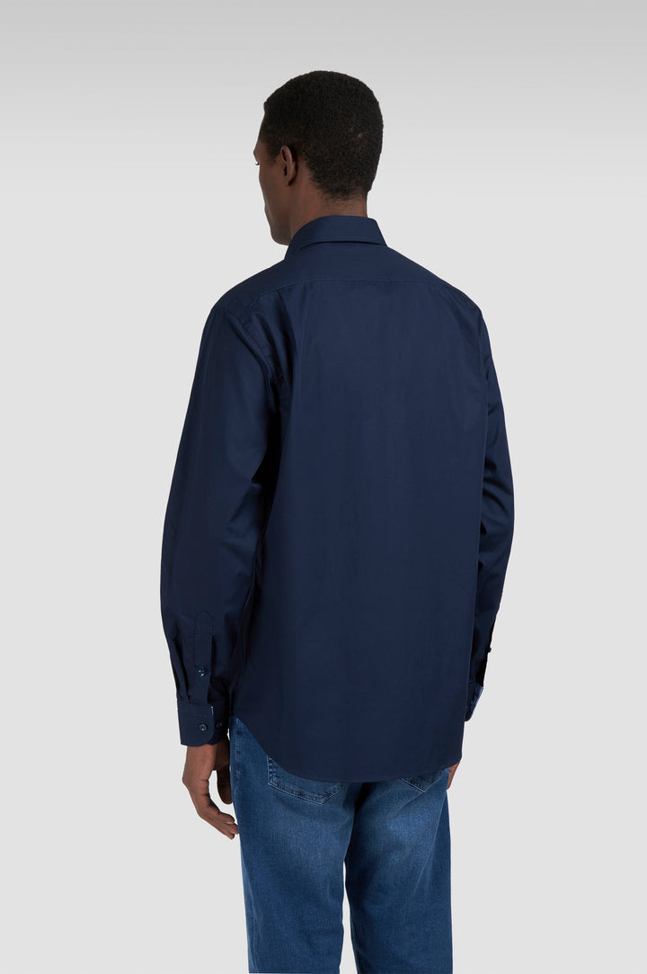 Paul & Shark Cotton Poplin Shirt | Navy