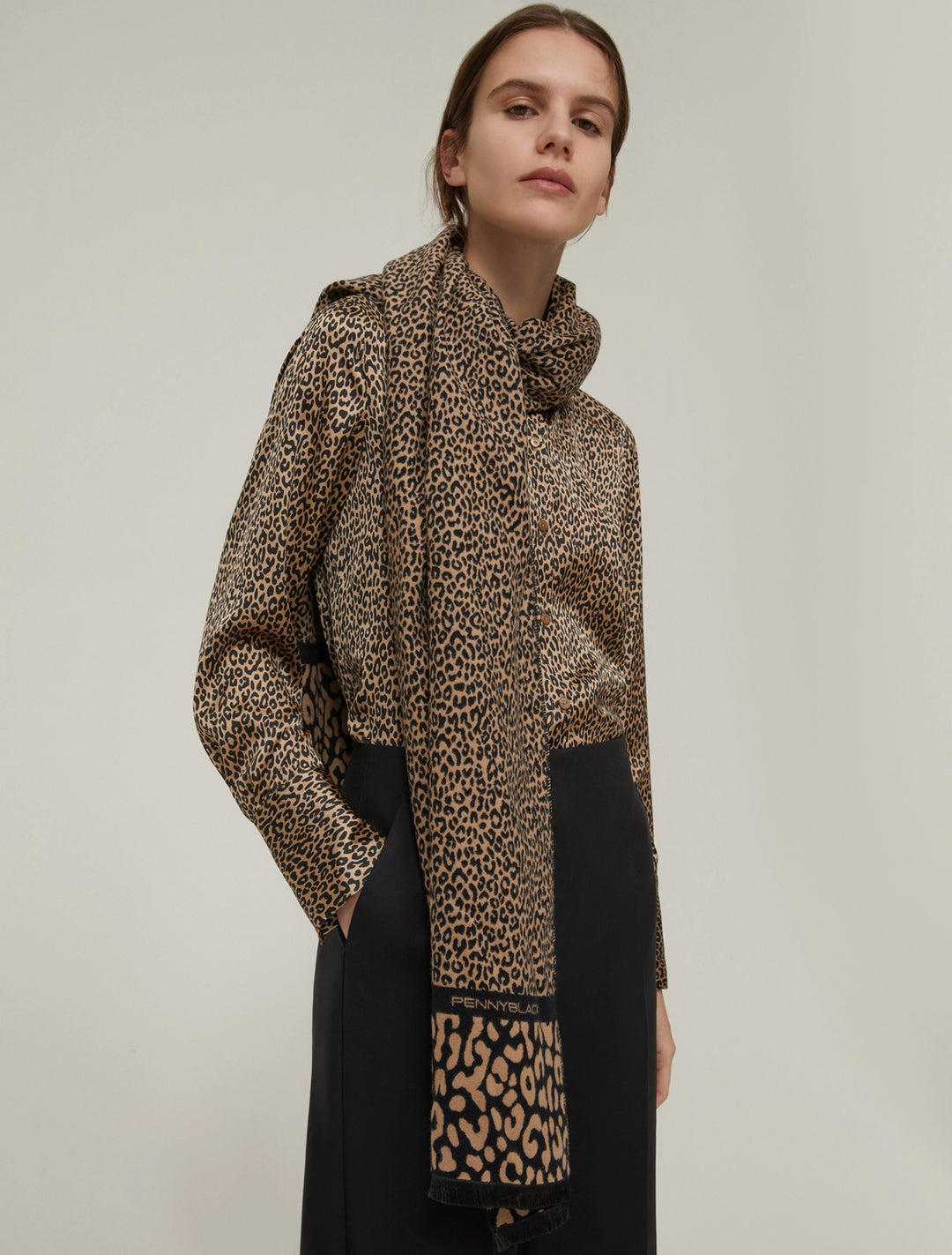 PennyBlack Fagiani Stole | Brown