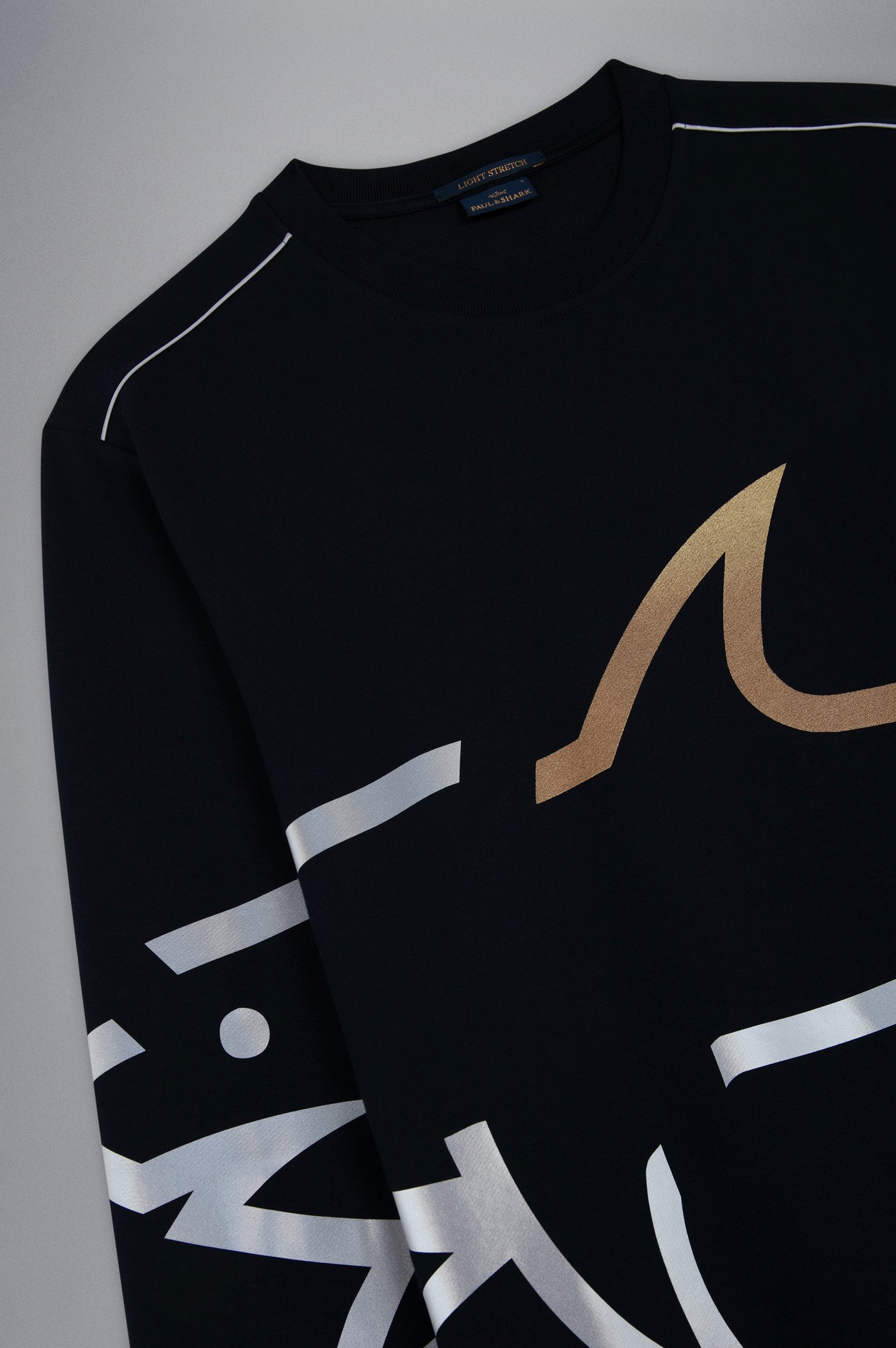 Paul & Shark Sweatshirt with Maxi Shark Print | Navy