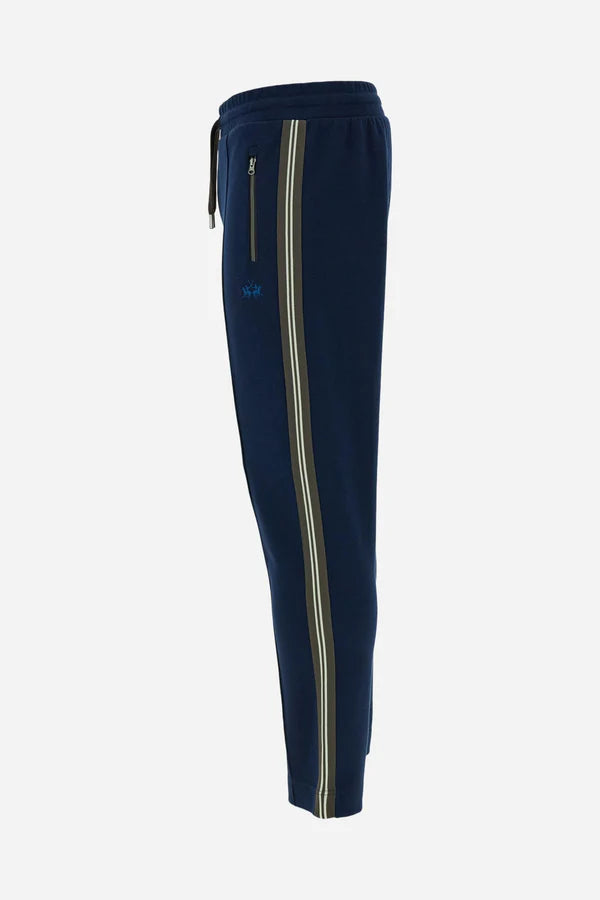 La Martina Men’s Joggers Cotton Interlock Fleece Two-tone | Navy