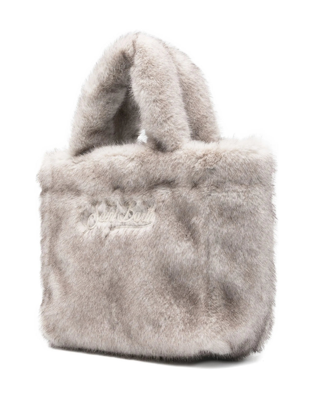 MC2 Saint Barth Mini Vanity Soft Fur Bag | Grey