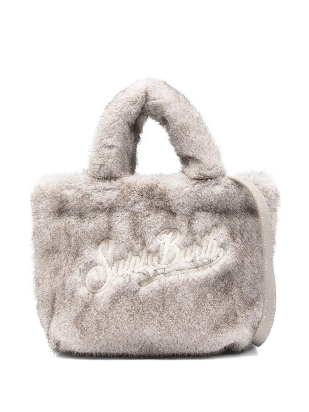 MC2 Saint Barth Mini Vanity Soft Fur Bag | Grey