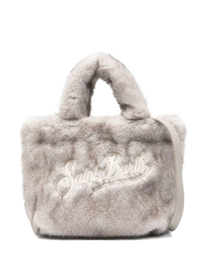 MC2 Saint Barth Mini Vanity Soft Fur Bag | Grey