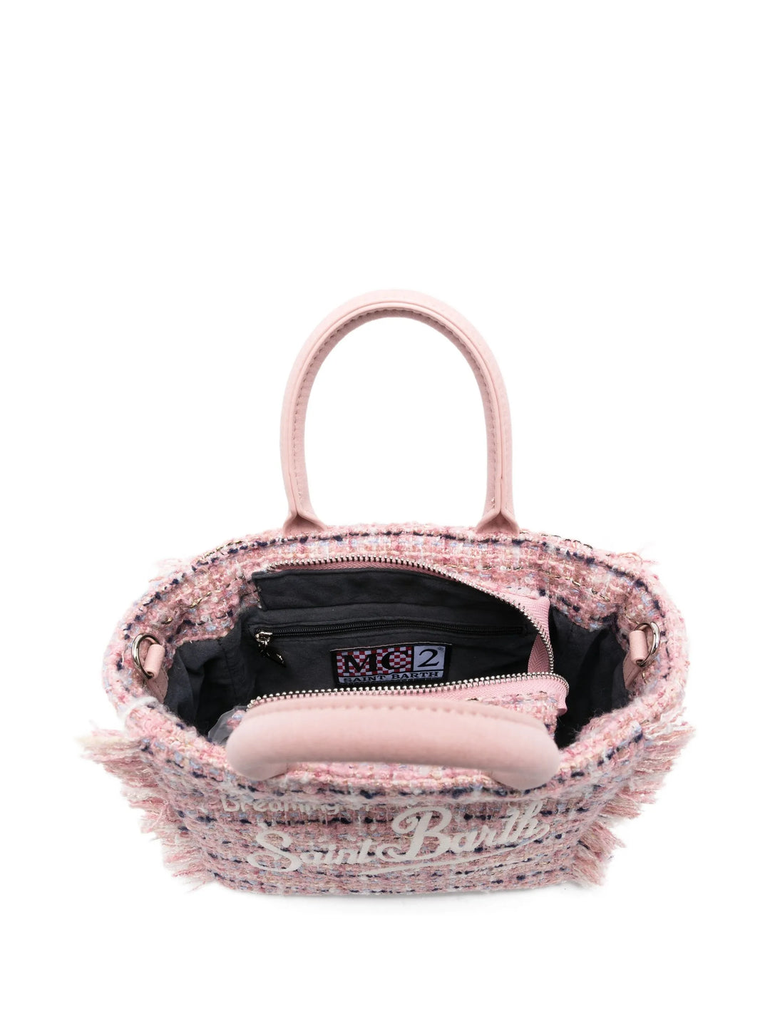 MC2 Saint Barth Vanity Mini Tweed Bag | Pink