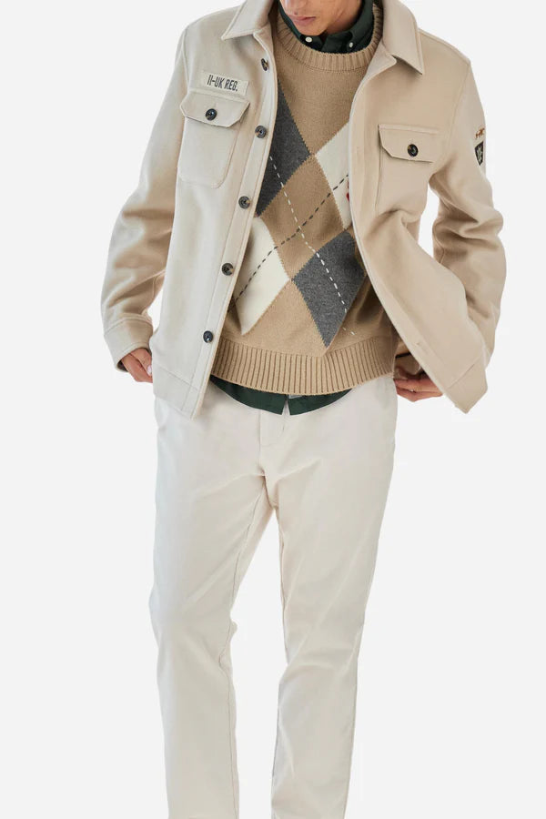 La Martina Men’s Cashmere Field Jacket Guards | Beige
