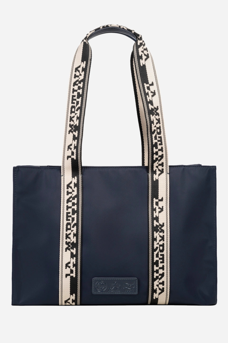 La Martina Large Nylon Handbag Amanda | Blue