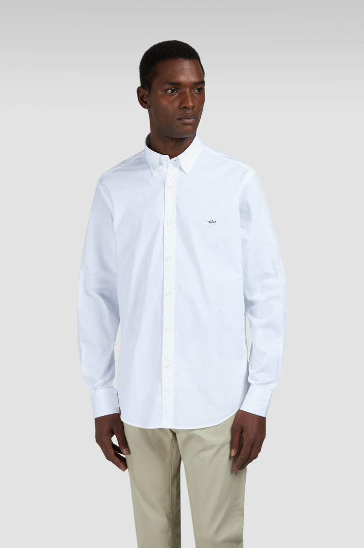 Paul & Shark Cotton Poplin Shirt | White