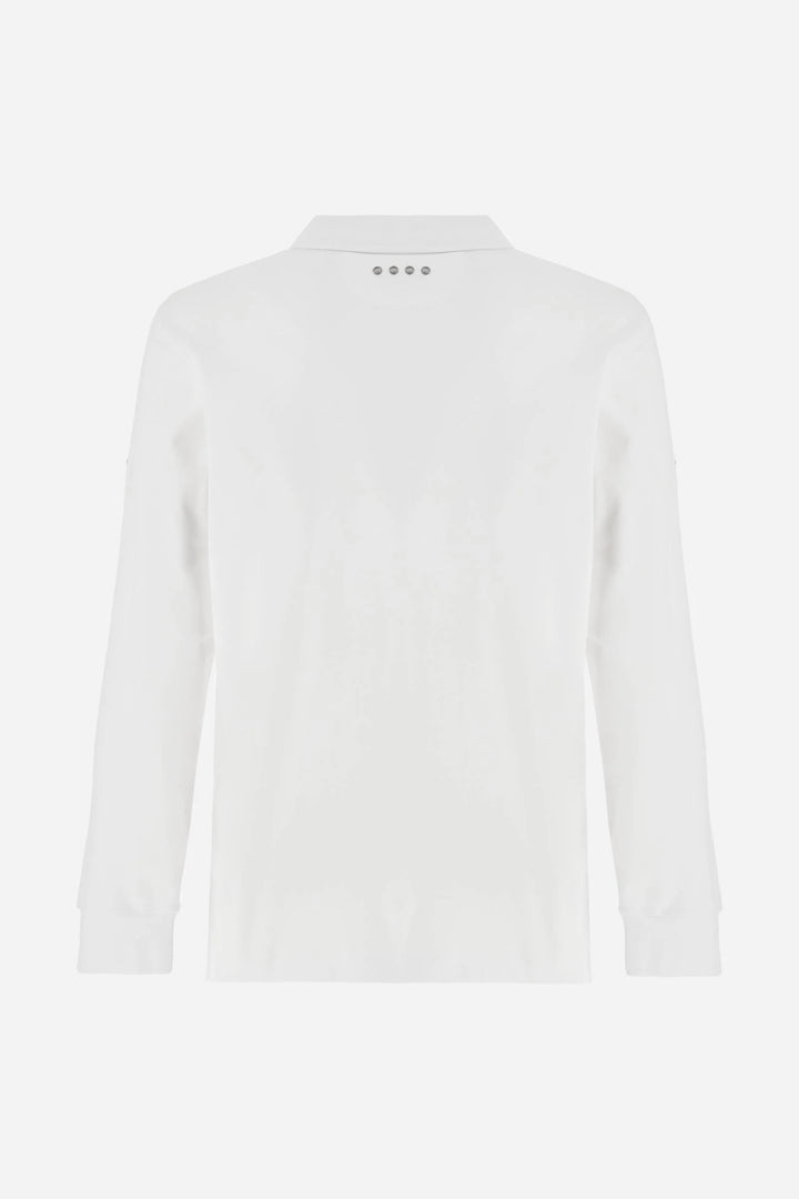 La Martina Men’s Polo Shirt in Fluid Jersey Asociación Argentina de Polo (AAP) | White