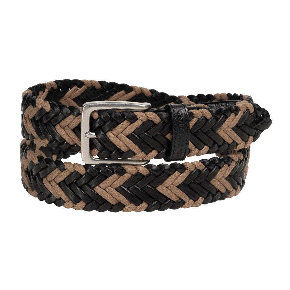 La Martina Men's Leather Belt | Black