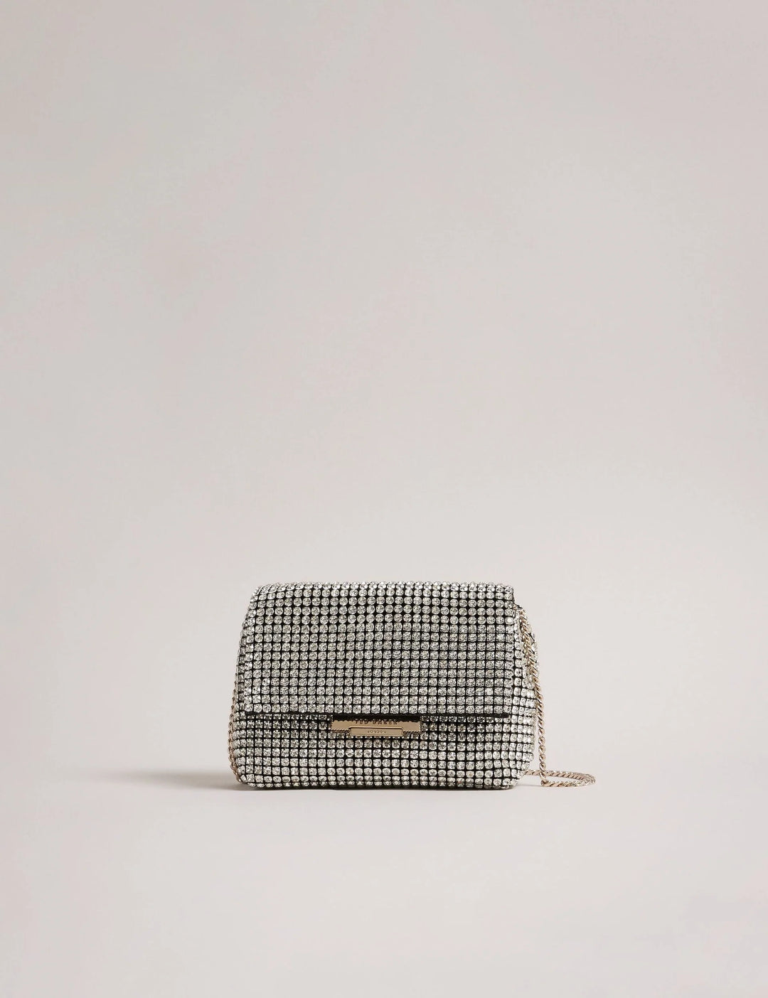 Ted Baker Gliters Crystal Embellished Mini Crossbody Bag | Silver