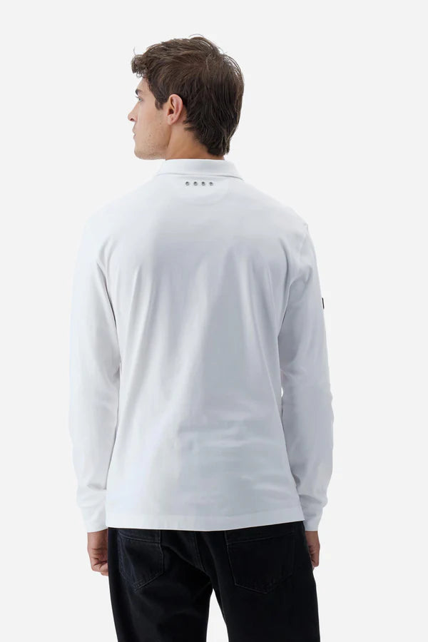 La Martina Men’s Polo Shirt in Fluid Jersey Asociación Argentina de Polo (AAP) | White