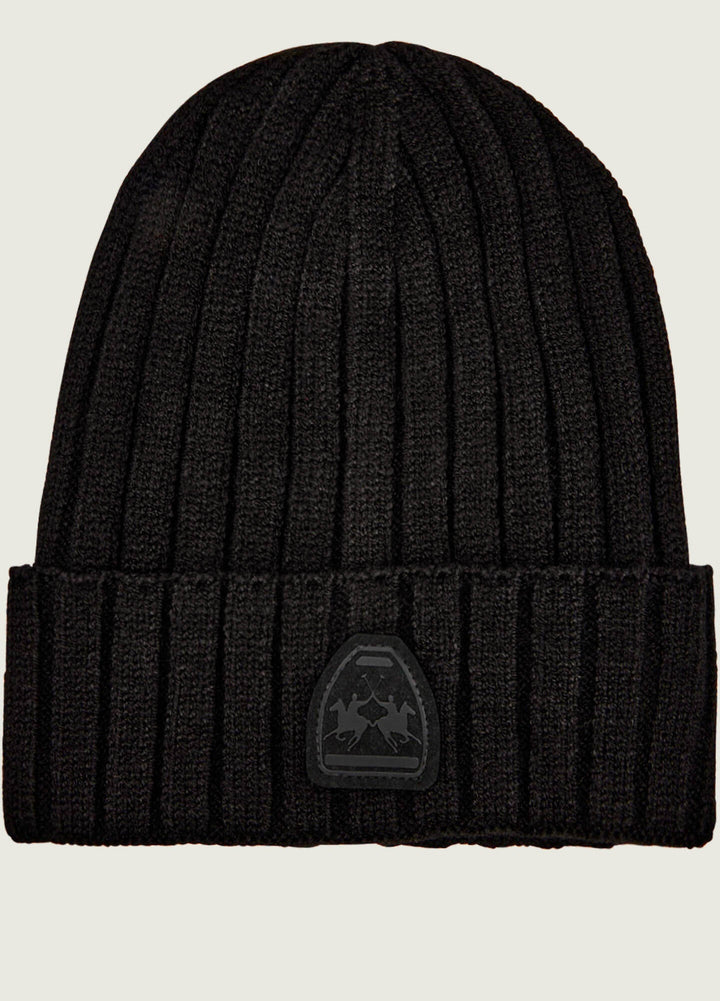 La Martina Logo Beanie | Black