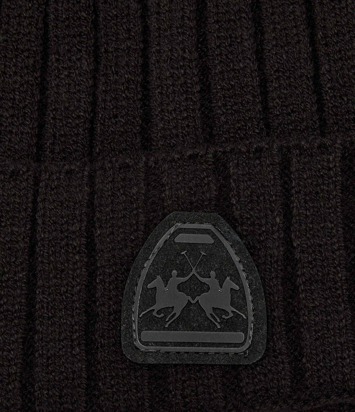 La Martina Logo Beanie | Black