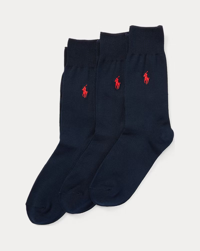 Ralph Lauren Trouser Sock 3 Pack | Navy