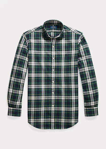 Ralph Lauren Sport Sanded Twill Shirt | Navy/Green Multi
