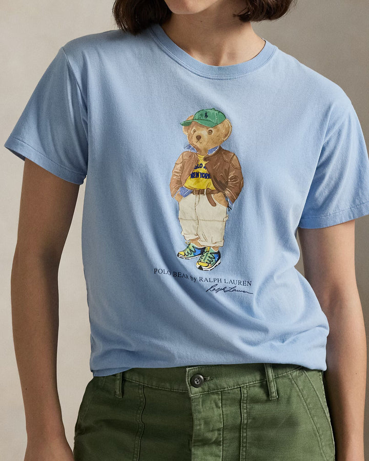 Ralph Lauren Polo Bear Cotton Jersey T-Shirt | Chambray Blue
