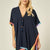 Never Needy Colorful Tassel Detailed Pareo | Navy