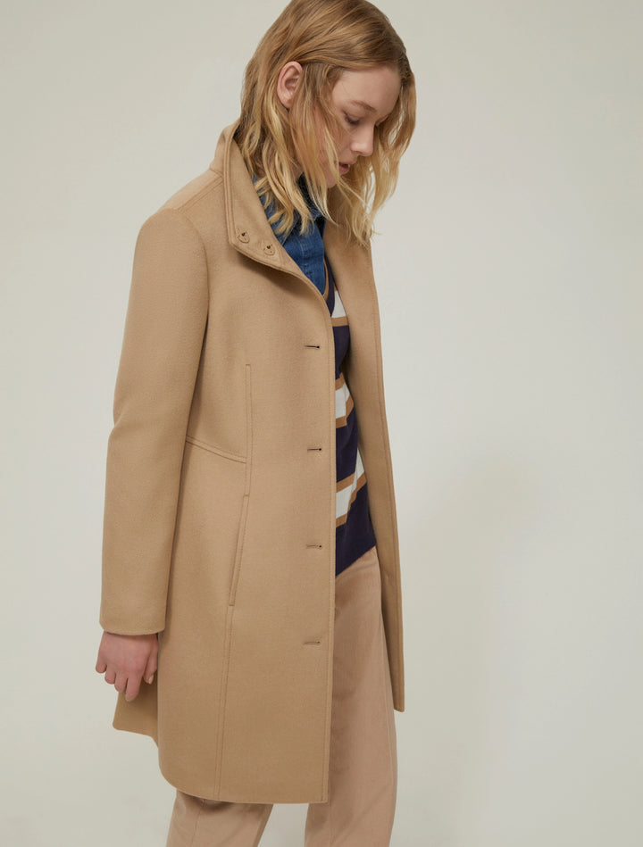 PennyBlack Slim Fit Wool Liz Coat | Camel