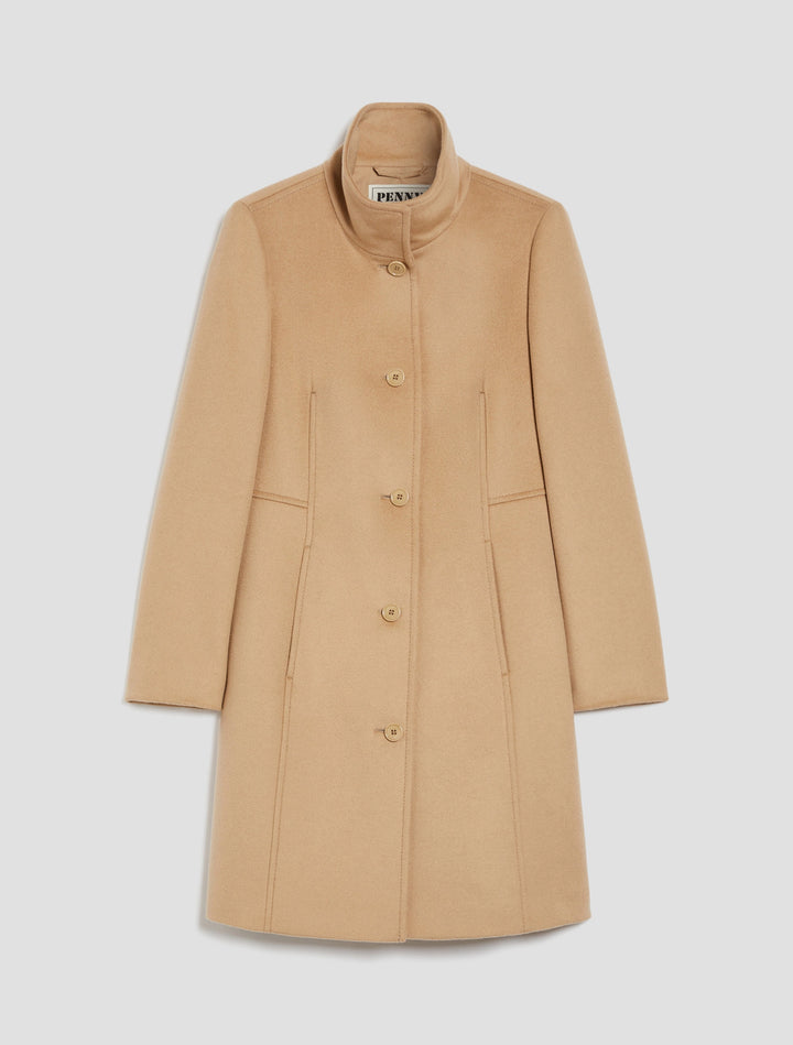 PennyBlack Slim Fit Wool Liz Coat | Camel