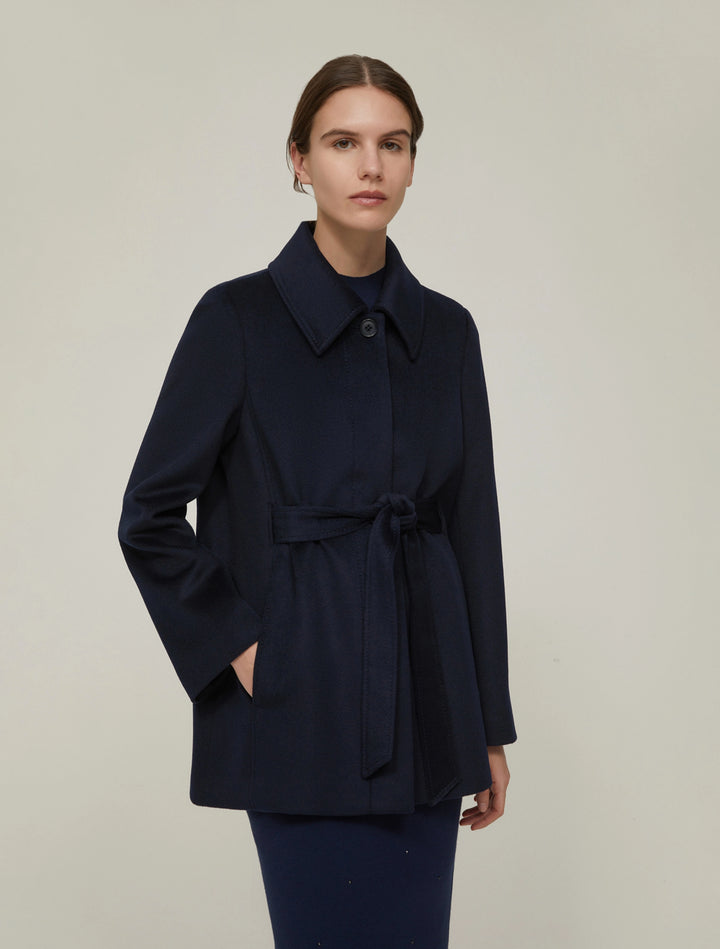 PennyBlack Wool Papaia Short Coat | Navy