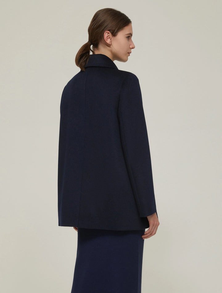 PennyBlack Wool Papaia Short Coat | Navy