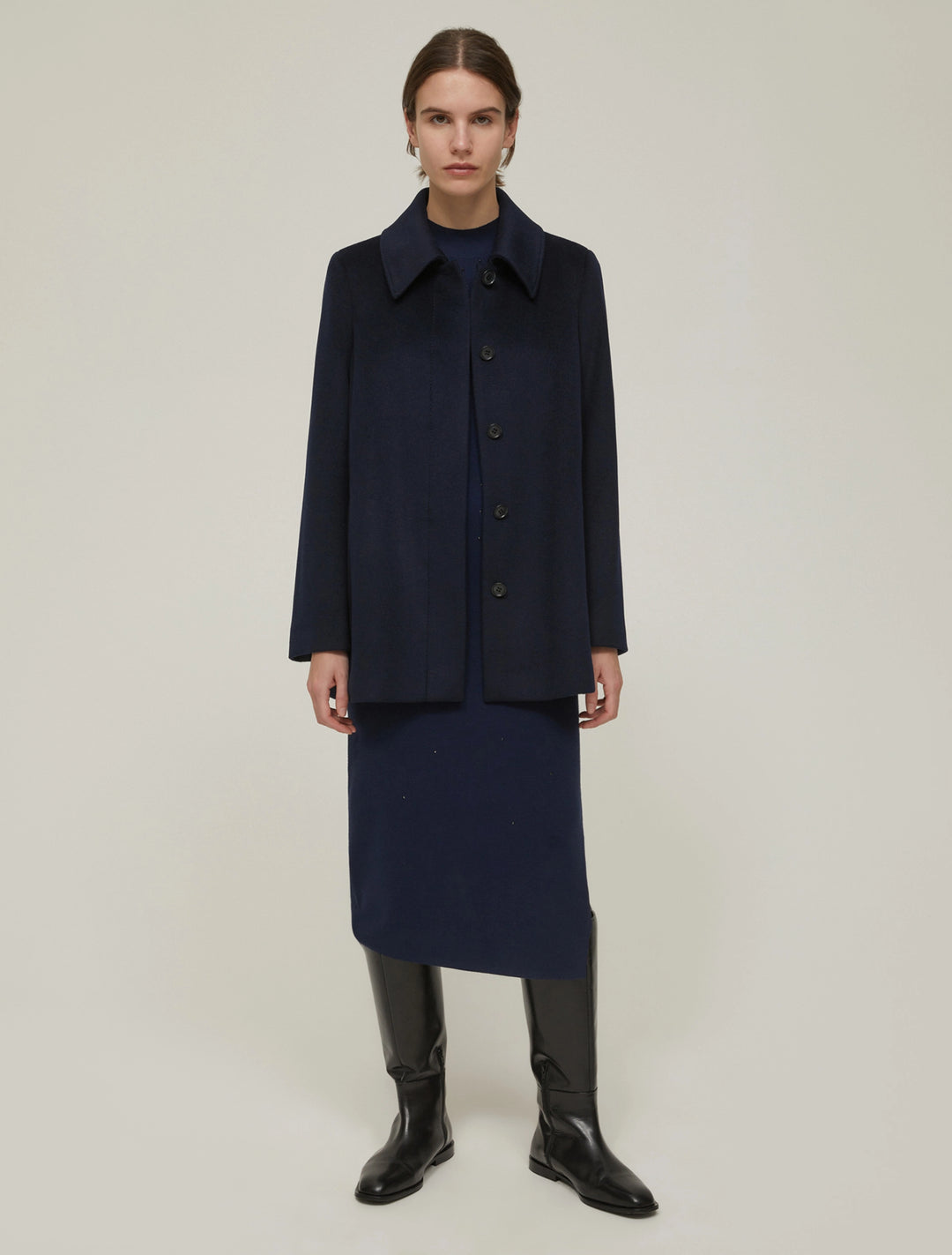 PennyBlack Wool Papaia Short Coat | Navy