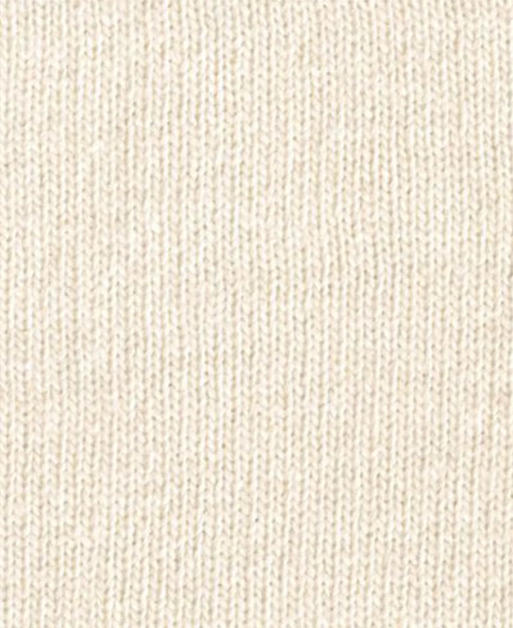Paul & Shark Re-Wool Half Zip Shetland Sweater with Badge | Cream