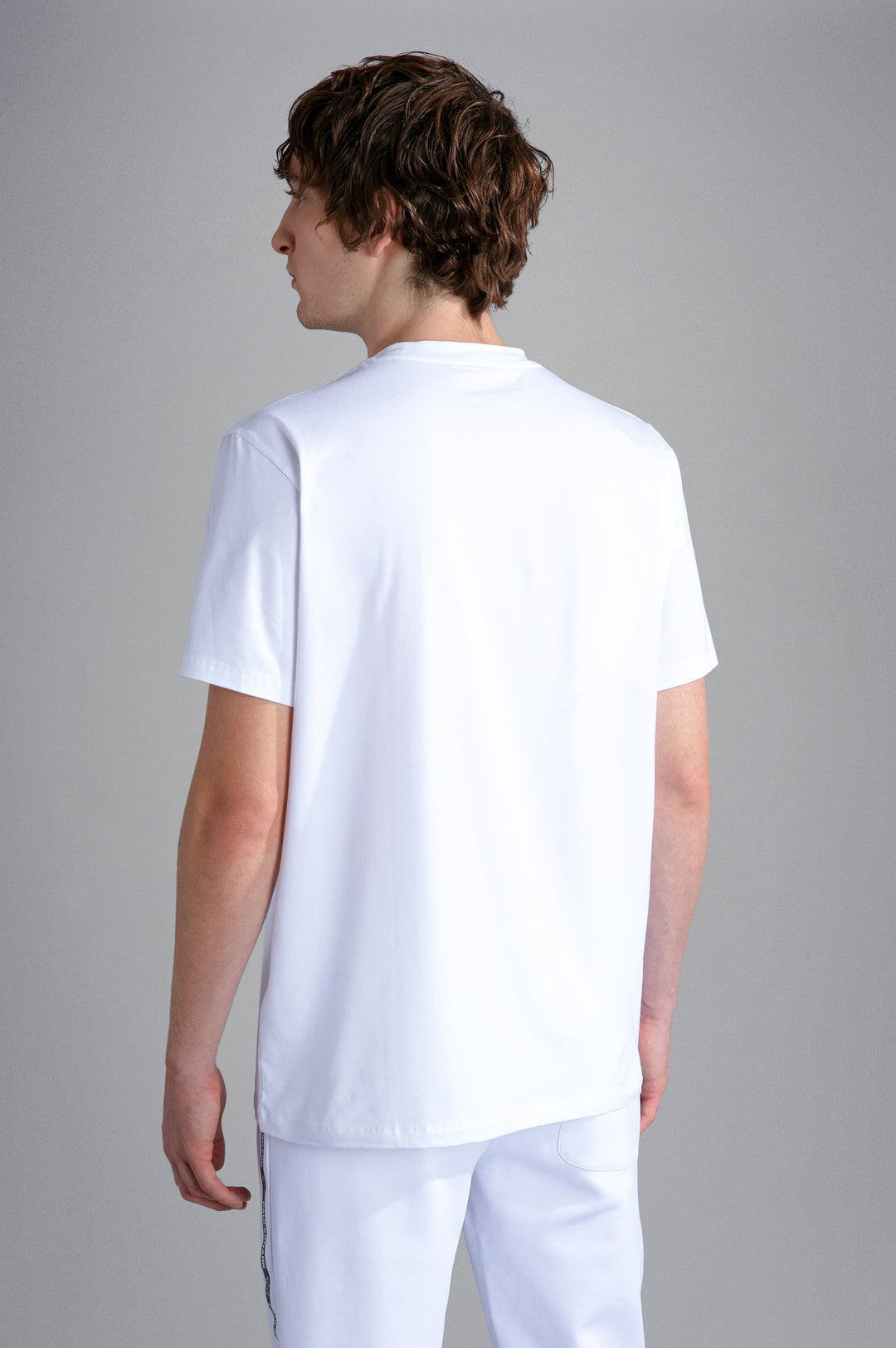 Paul & Shark Cotton T-shirt with Reflex Shark | White