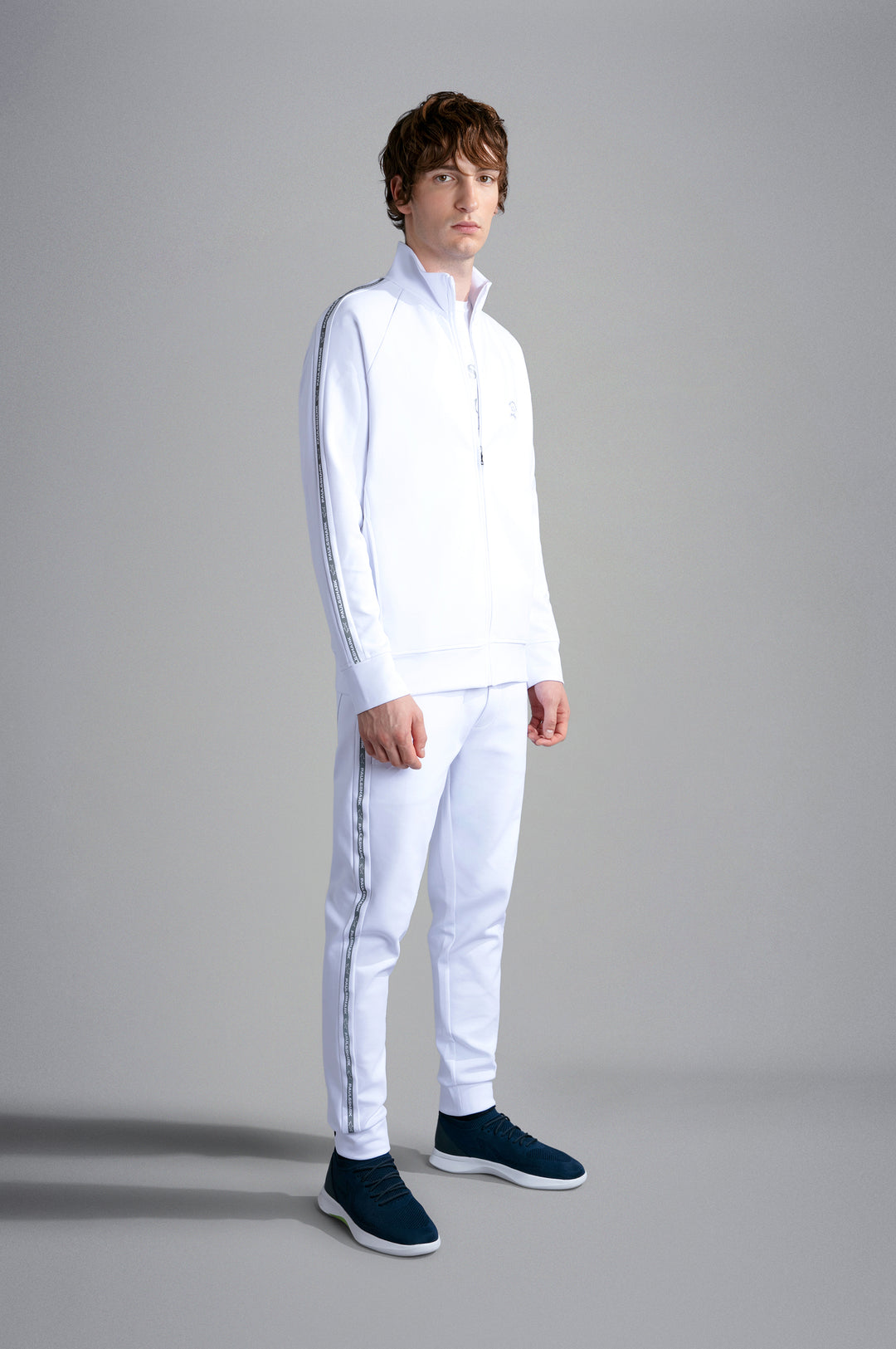 Paul & Shark Cotton T-shirt with Reflex Shark | White