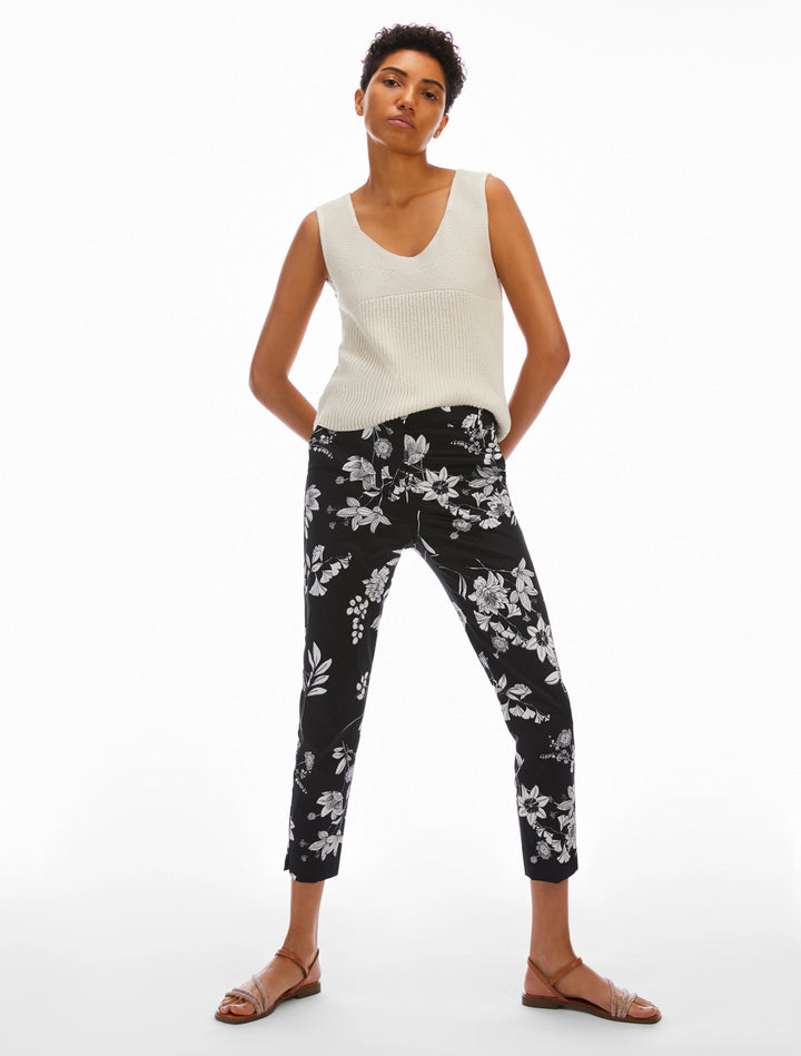 PennyBlack Milly Flower Print Trousers | Black
