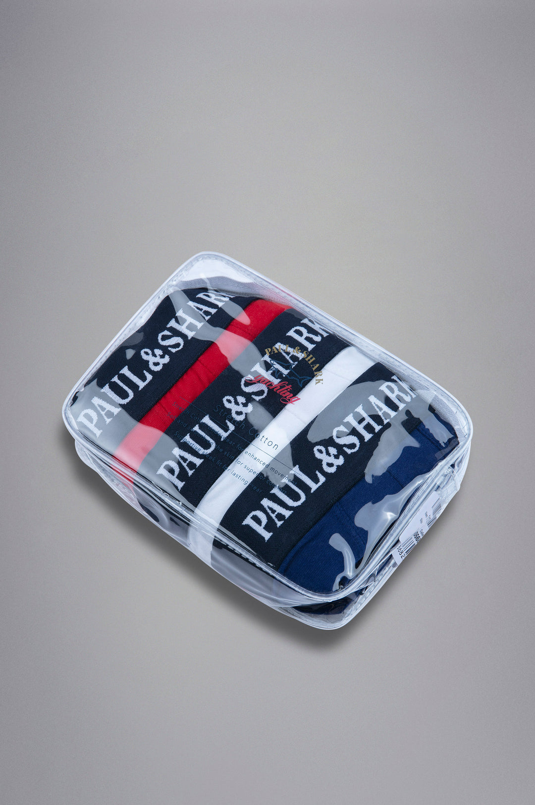 Paul & Shark Stretch Cotton Boxers 3-Pack | Navy/Red/White