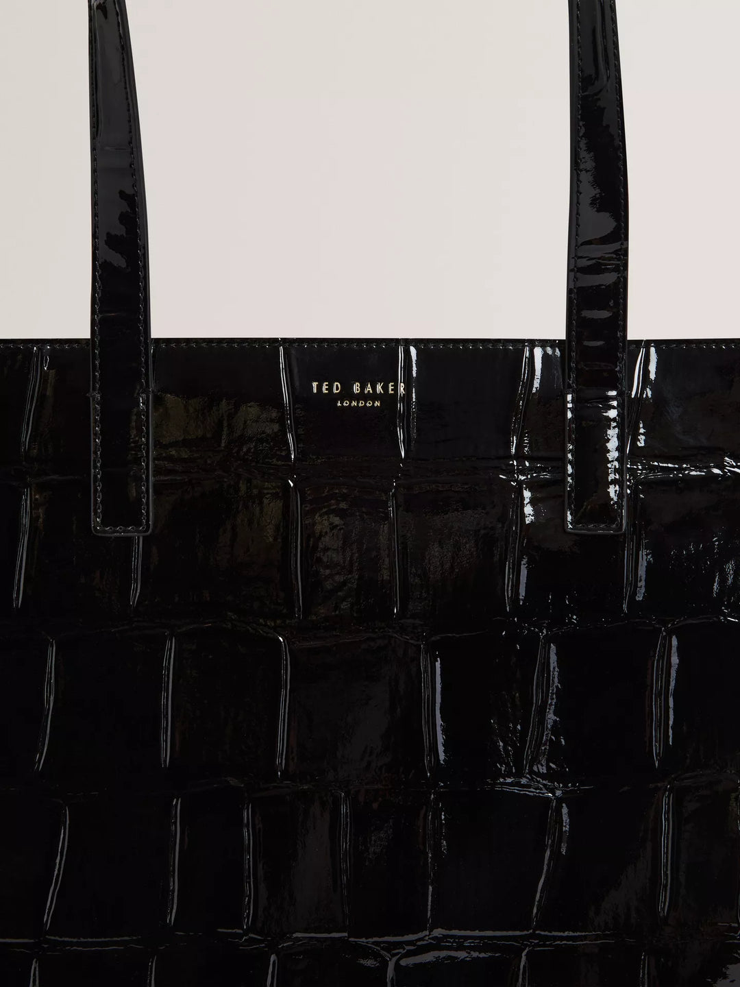 Ted Baker Vannda Croc Effect Large Icon Bag | Black