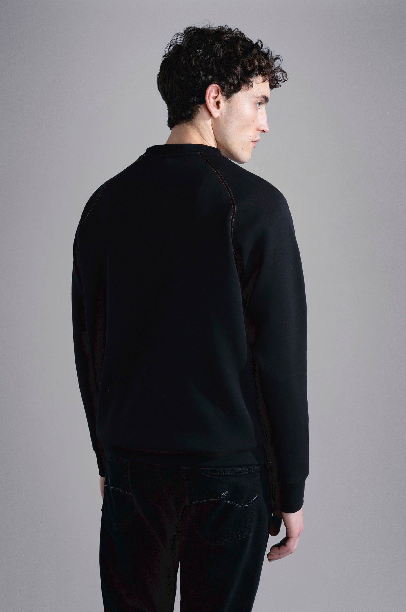 Paul & Shark Cotton Sweatshirt with Print | Black