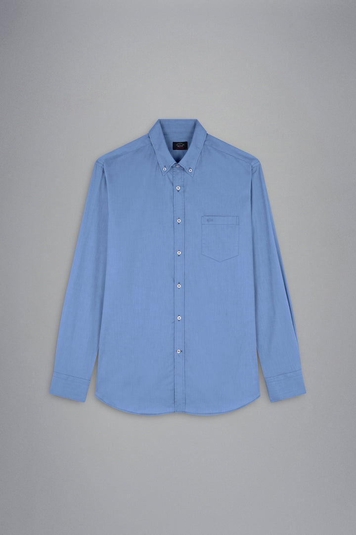 Paul & Shark Cotton Poplin Shirt | Blue