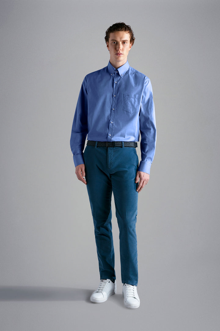 Paul & Shark Cotton Poplin Shirt | Blue