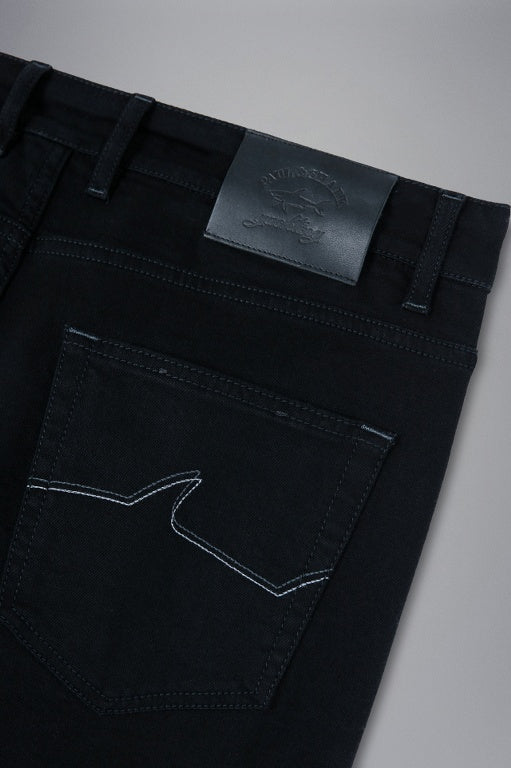 Paul & Shark Black Rivet Organic Cotton Stretch Jeans | Black
