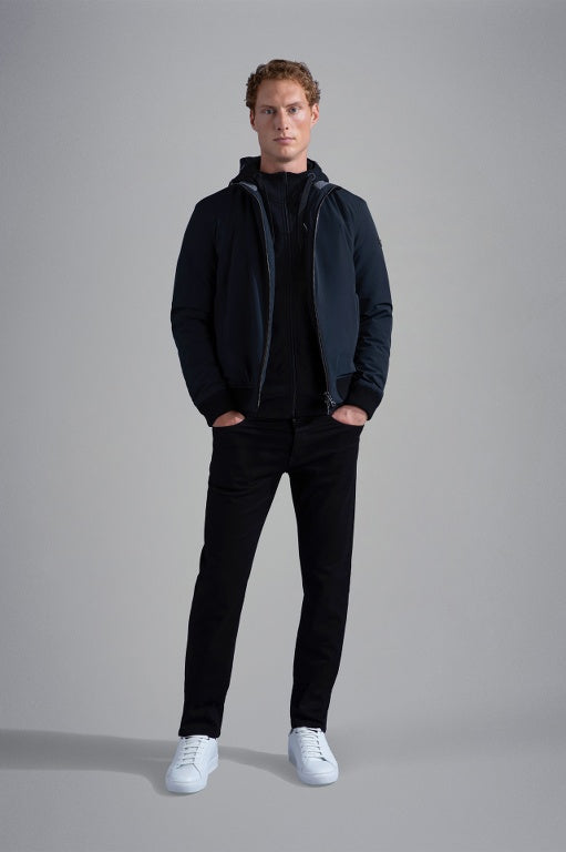Paul & Shark Black Rivet Organic Cotton Stretch Jeans | Black