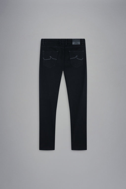 Paul & Shark Black Rivet Organic Cotton Stretch Jeans | Black