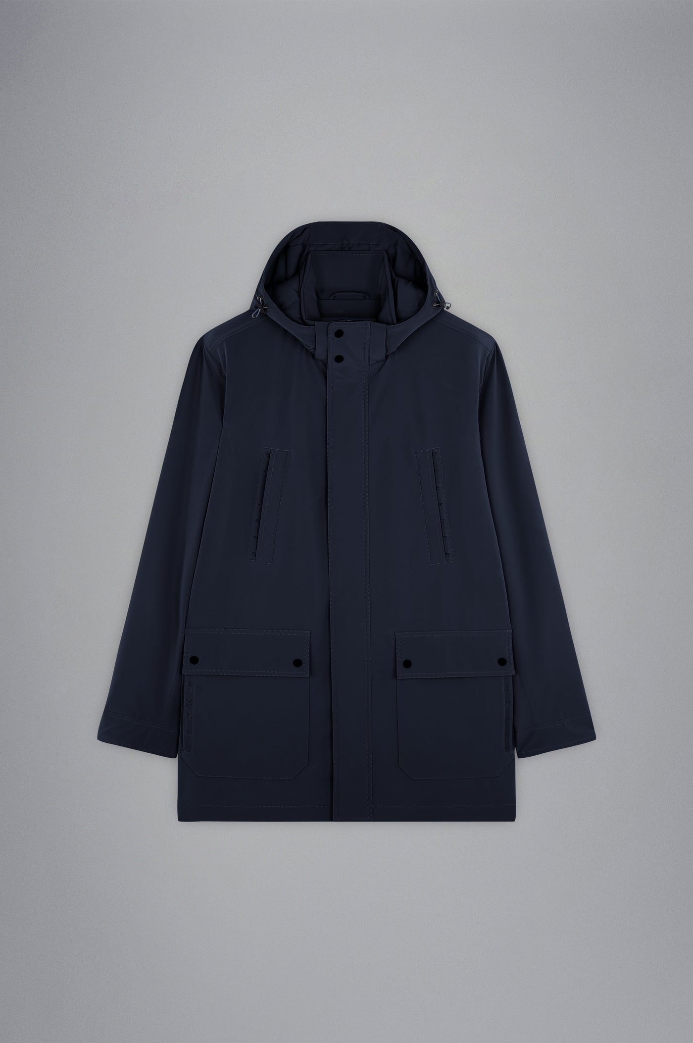 Paul & Shark Typhoon RE-4X4 Stretch Car Coat with Logo Tape | Navy