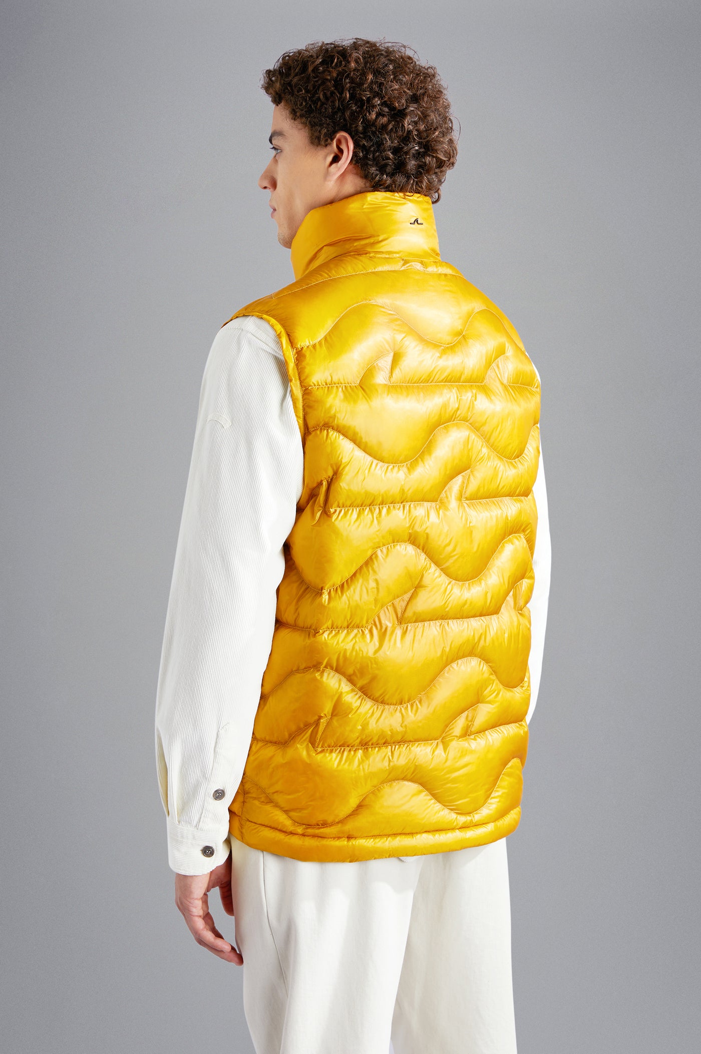 Paul & Shark Monogram Nylon Vest | Yellow