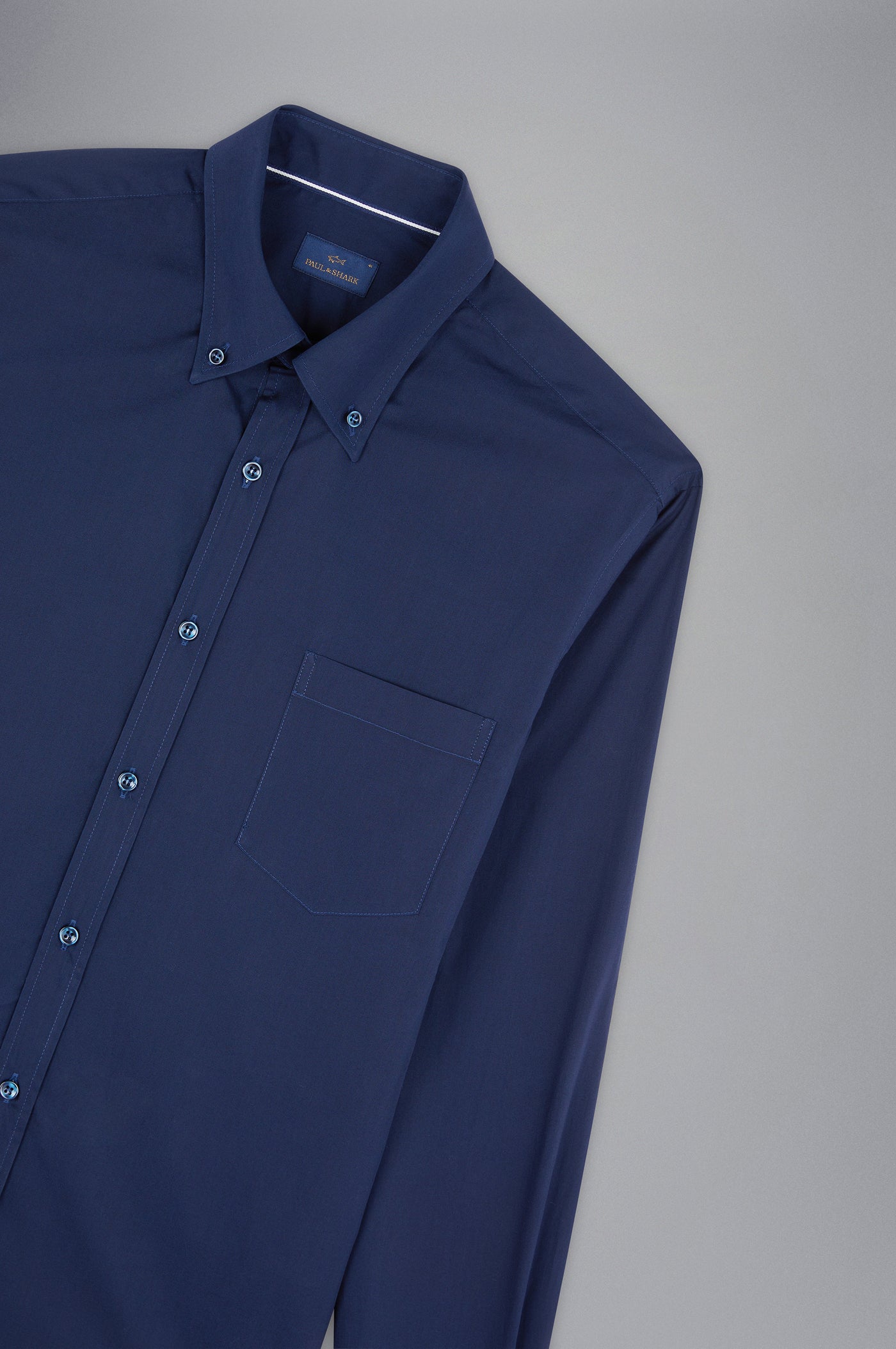 Paul & Shark Cotton Poplin Shirt | Navy