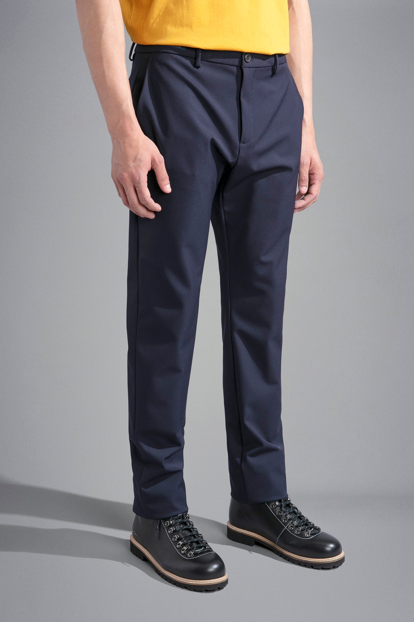 Paul & Shark Dynamic Stretch Nylon Regular fit Chino with Shark Fin | Navy