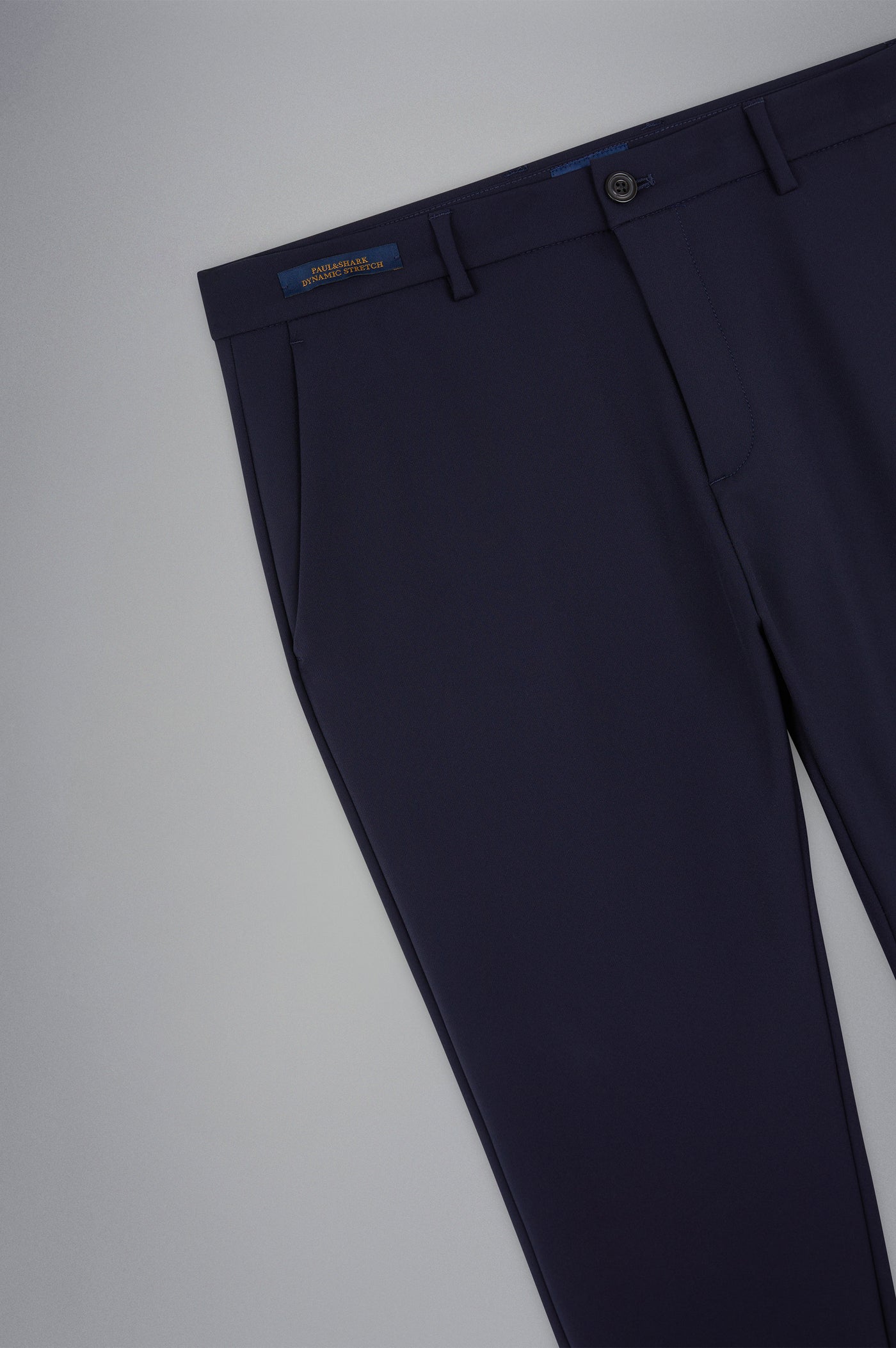 Paul & Shark Dynamic Stretch Nylon Regular fit Chino with Shark Fin | Navy