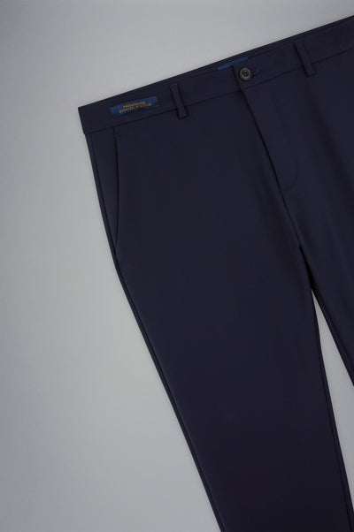 Paul & Shark Dynamic Stretch Nylon Regular fit Chino with Shark Fin | Navy