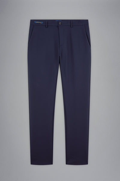 Paul & Shark Dynamic Stretch Nylon Regular fit Chino with Shark Fin | Navy