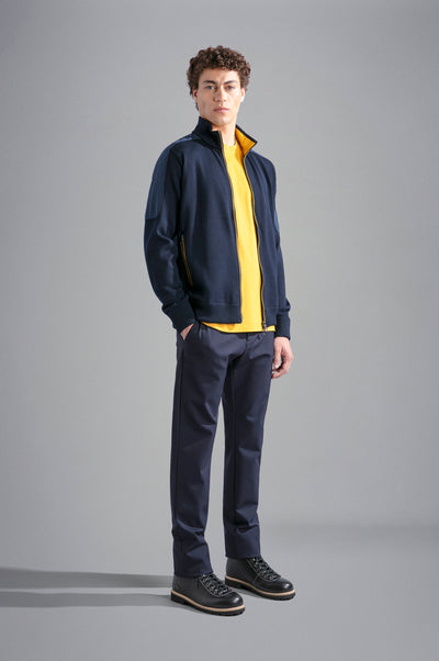 Paul & Shark Dynamic Stretch Nylon Regular fit Chino with Shark Fin | Navy