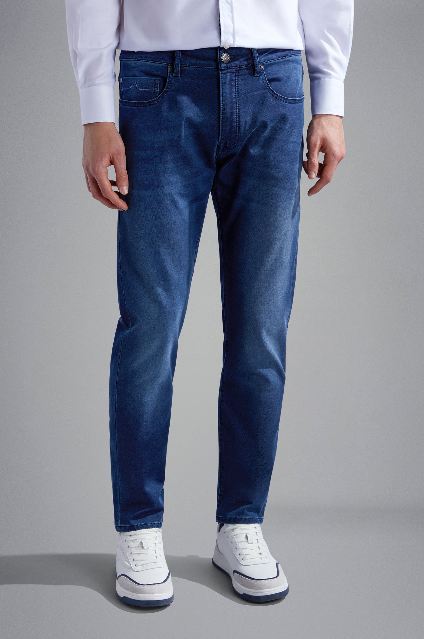 Paul & Shark Fleece Stretch Denim Jeans | Navy