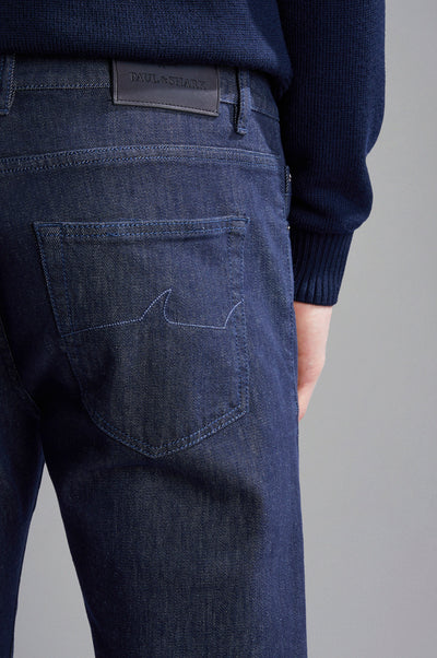 Paul & Shark Denim Stretch Cotton Jeans | Navy