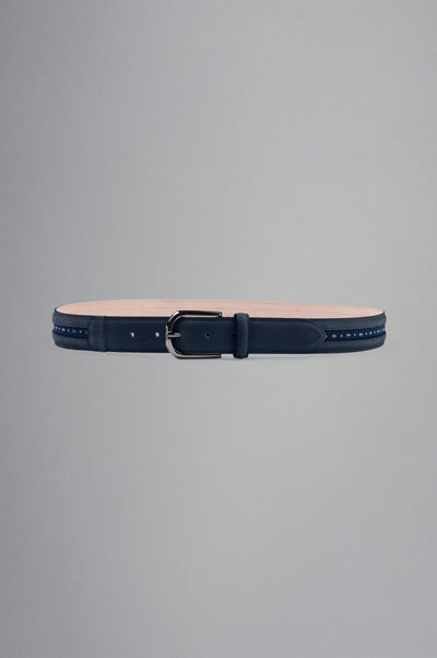 Paul & Shark Nautical Suede Belt | Navy