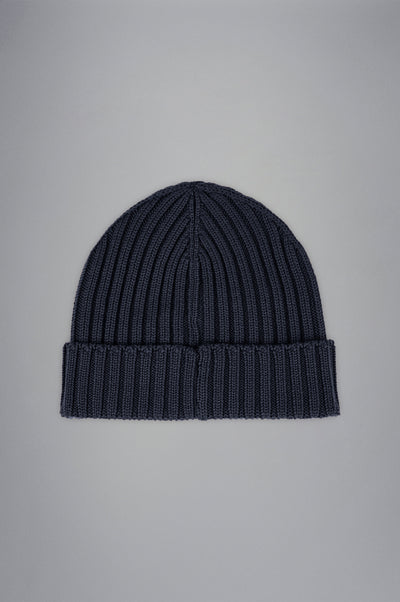 Paul & Shark Wool Beanie with Moon Badge | Navy